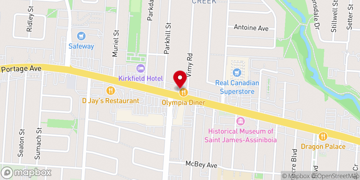 Map showing location of MAPLE LEAF FOURSQUARE GOSPEL CHURCH, WINNIPEG MANITOBA