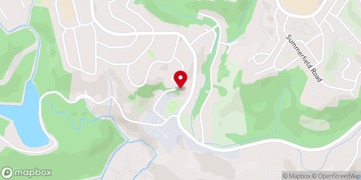 Map showing location of Silverglen Catholic church