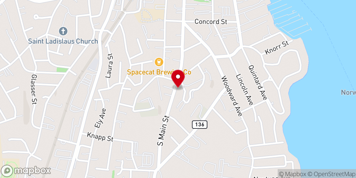 Map showing location of Deliverance Pentecostal Church