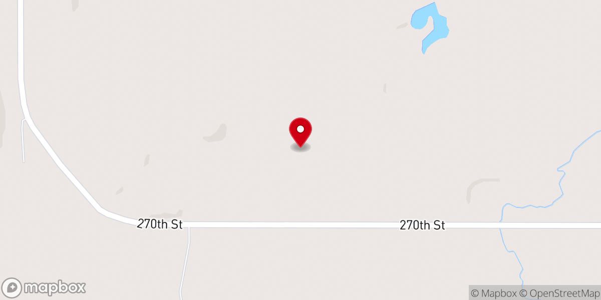 Map showing location of Cushing, MN 56443
