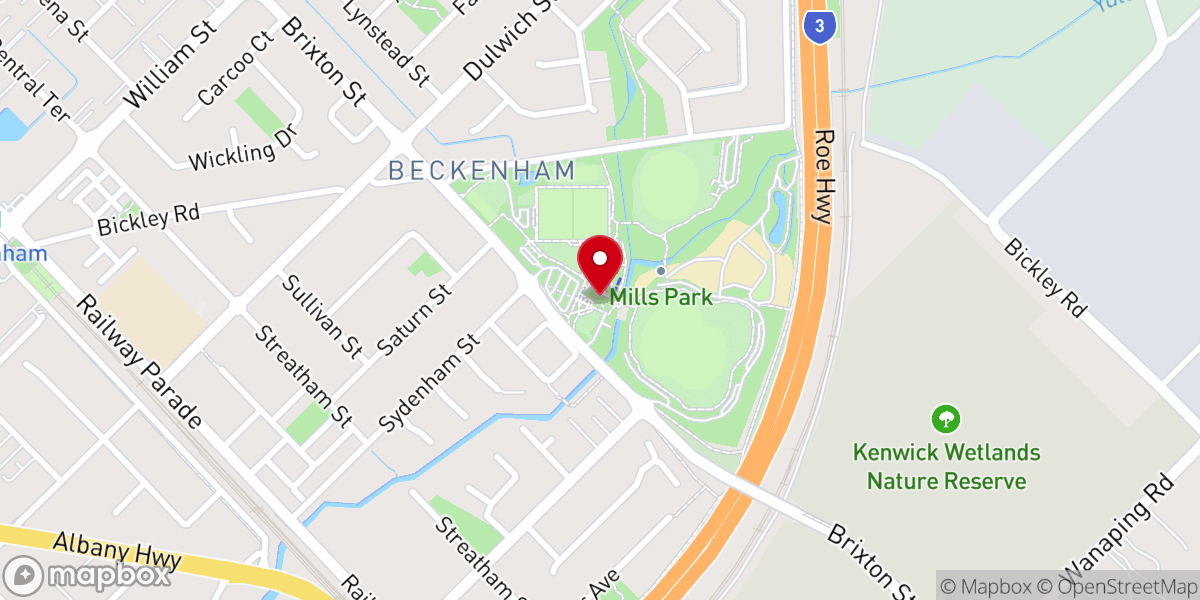 Map showing location of Empowered Nations Church