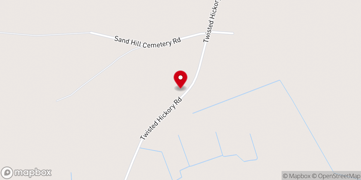 Map showing location of Sandhill Missionary Church
