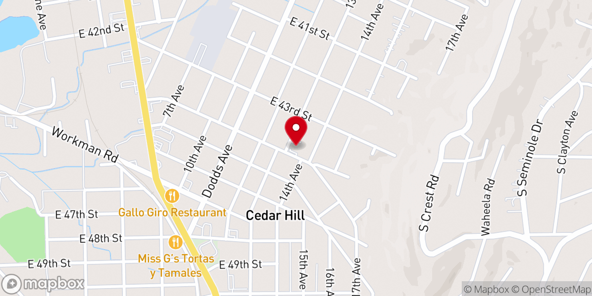 Map showing location of East Lake Cumberland Presbyterian Church