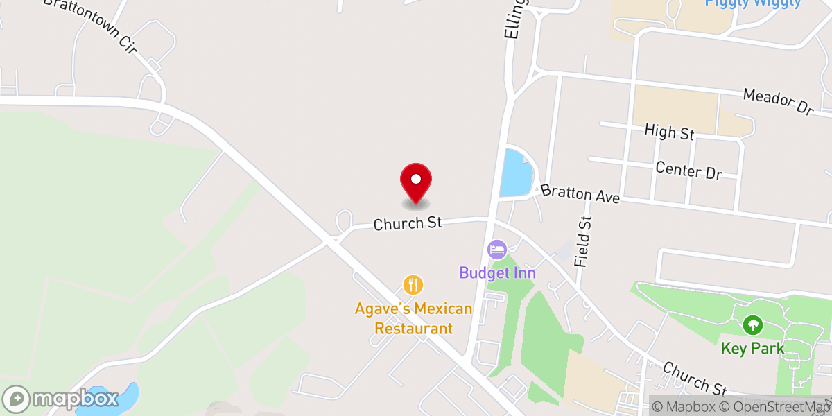 Map showing location of The Barn on Church Street