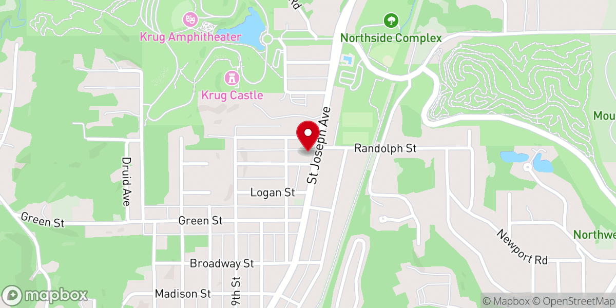 Map showing location of Strong Tower Baptist Church