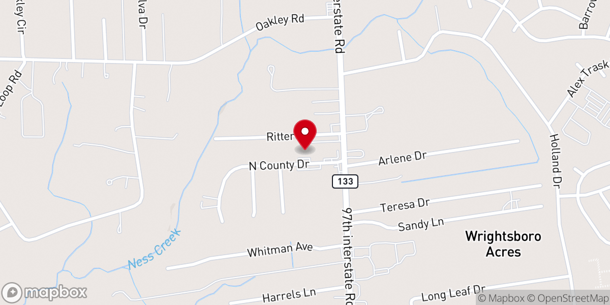 Map showing location of MAAM Wilmington Church