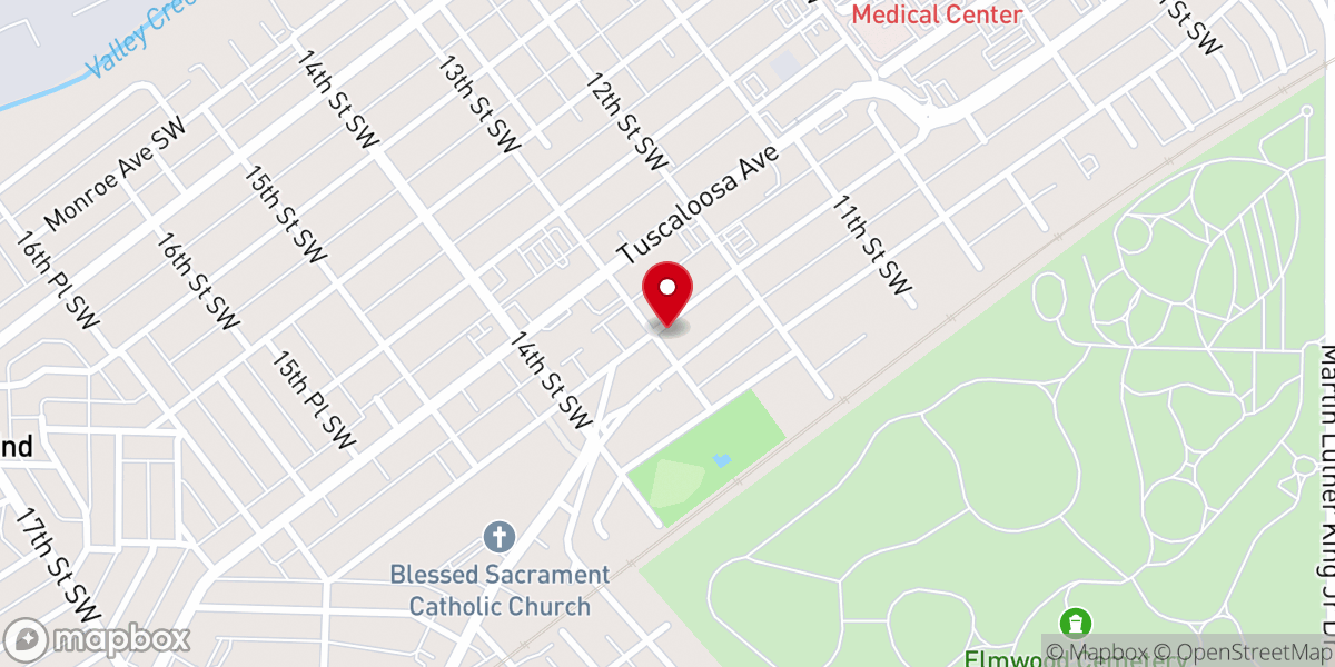 Map showing location of Community Holiness Church of God