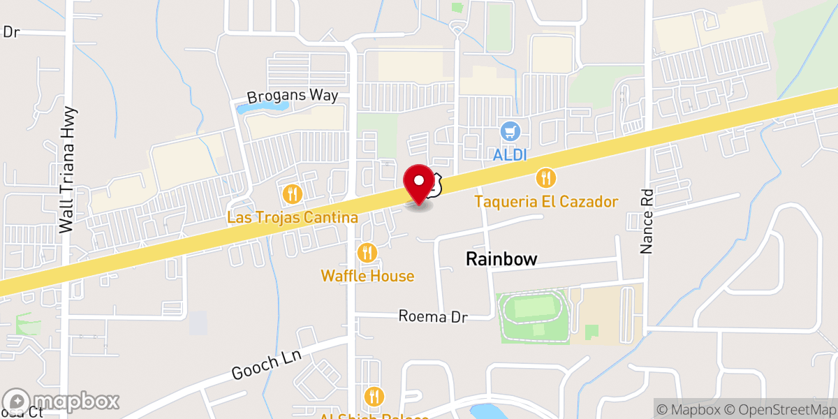 Map showing location of Providence Presbyterian Church