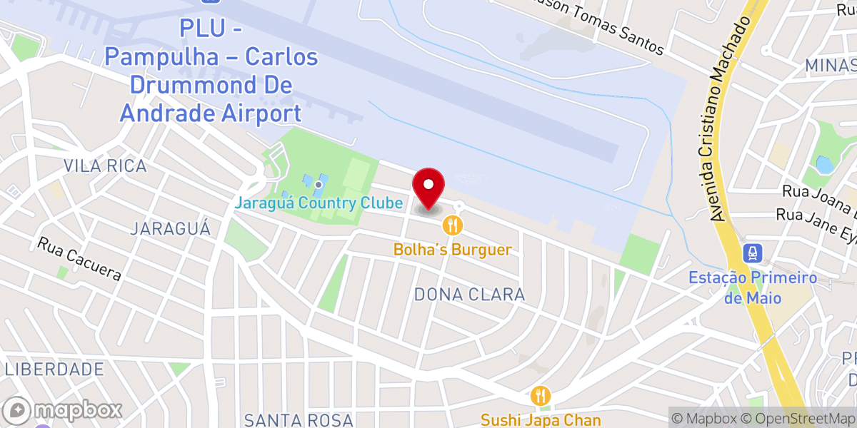 Map showing location of Igreja Batista Getsêmani