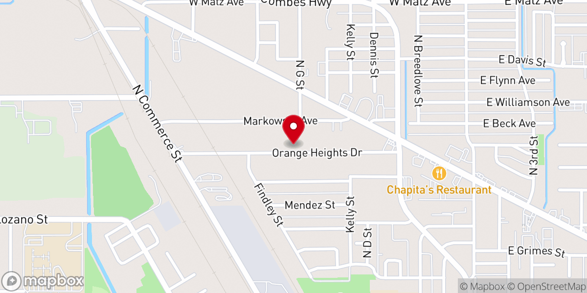 Map showing location of La Iglesia Alianza