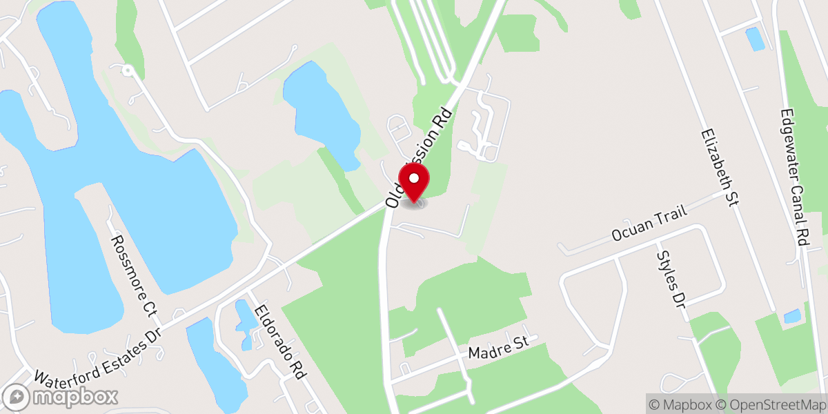 Map showing location of Our Lady of the Angels Mission