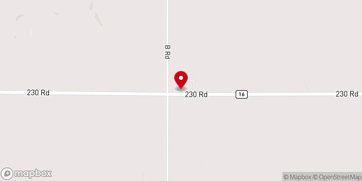 Map showing location of Bucks Grove Church