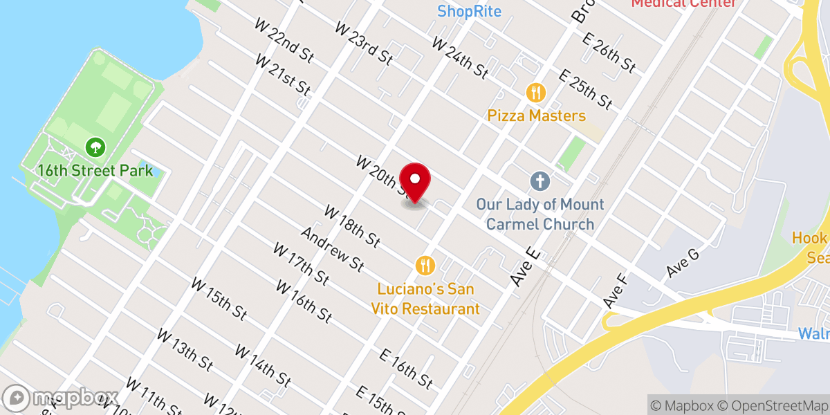 Map showing location of Virgin Mary and St. John’s Coptic Orthodox Church
