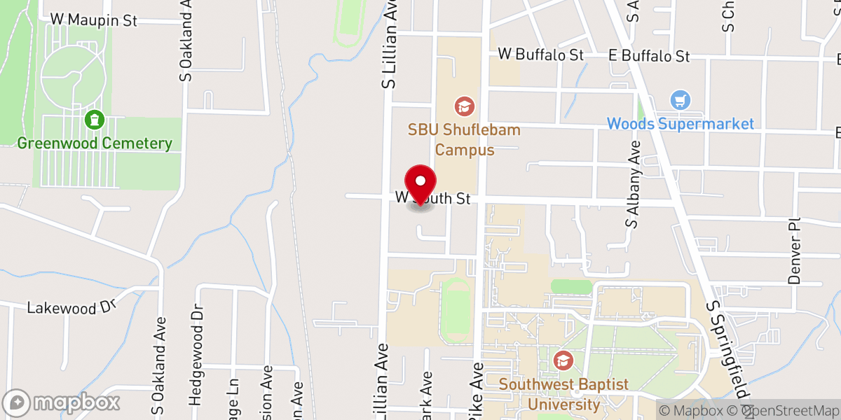 Map showing location of Polk County Cares Community Center