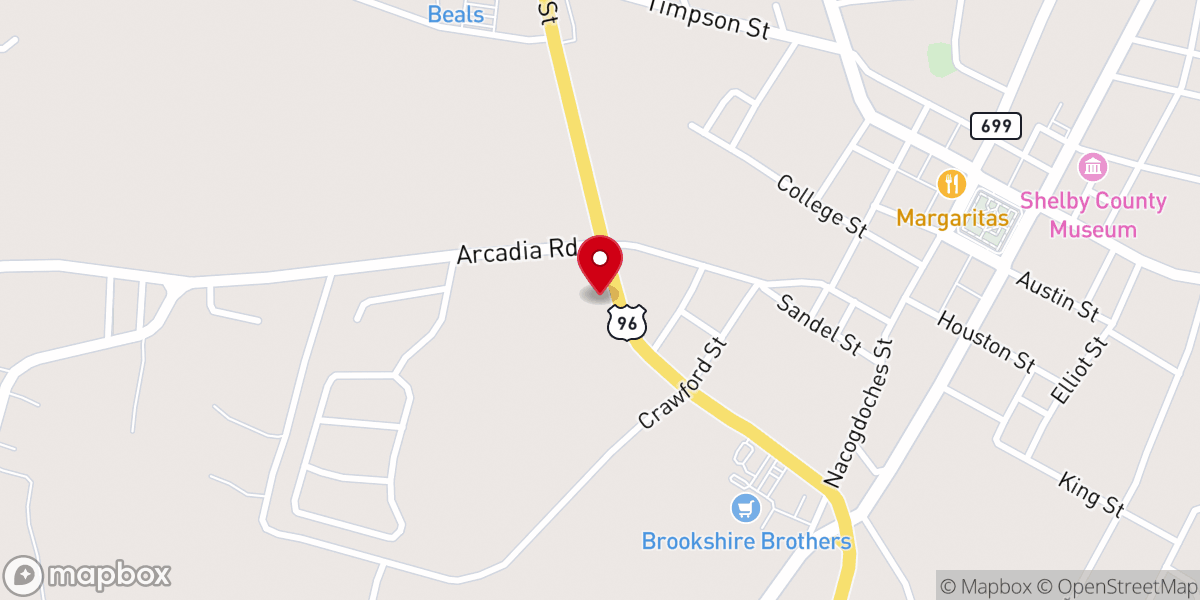 Map showing location of Center Church of the Nazarene