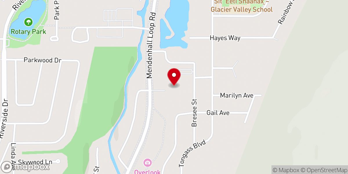 Map showing location of Juneau Church of the Nazarene