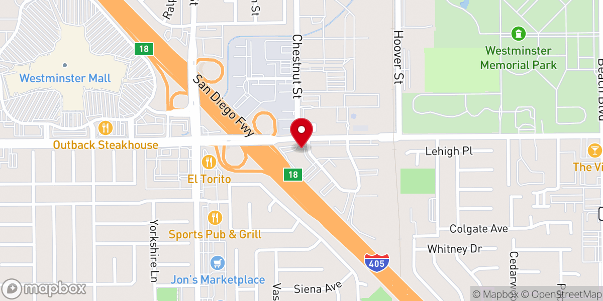 Map showing location of United States Postal Service