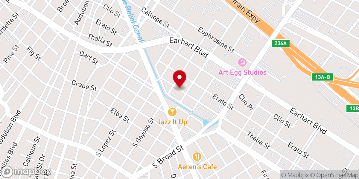 Map showing location of James Chapel Baptist Church