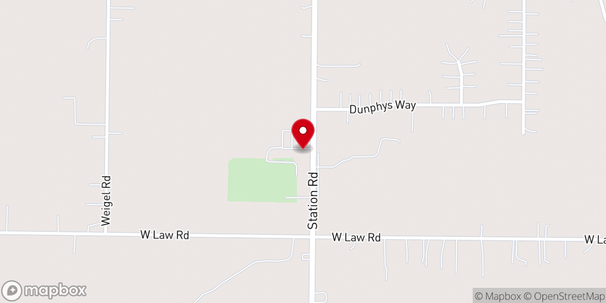 Map showing location of St. Martin of Tours Catholic Church
