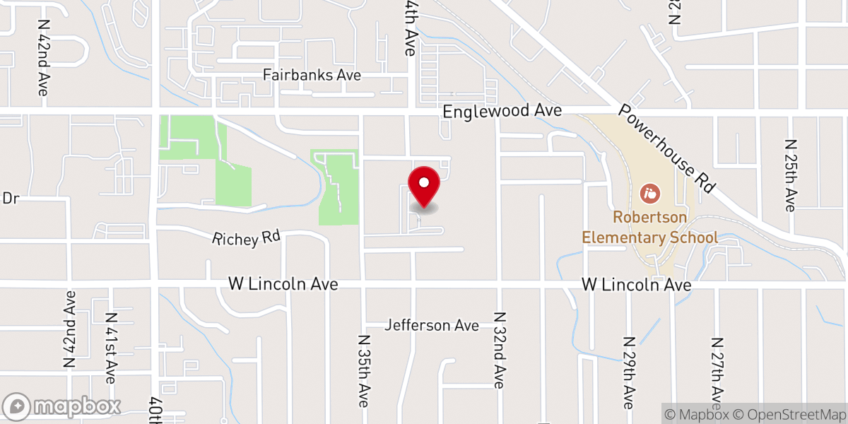 Map showing location of Yakima Seventh-day Adventist Church