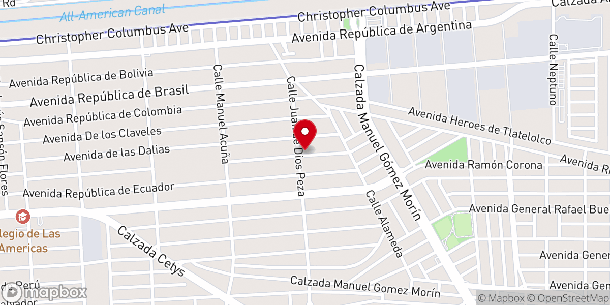 Map showing location of Gracia y Paz Iglesia Cristiana