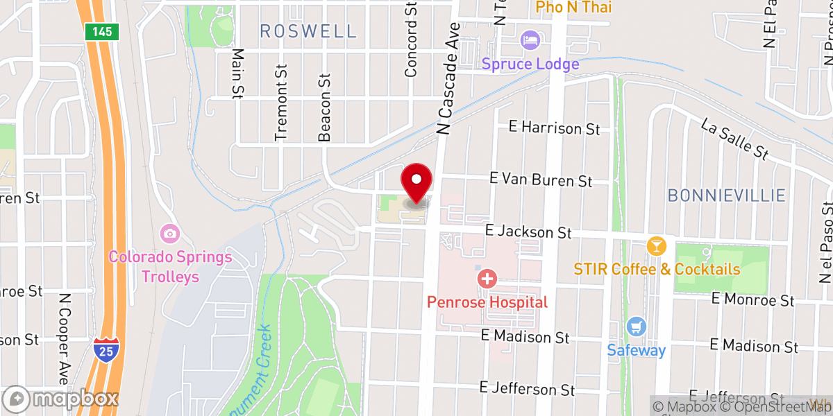 Map showing location of Corpus Christi Catholic Academy