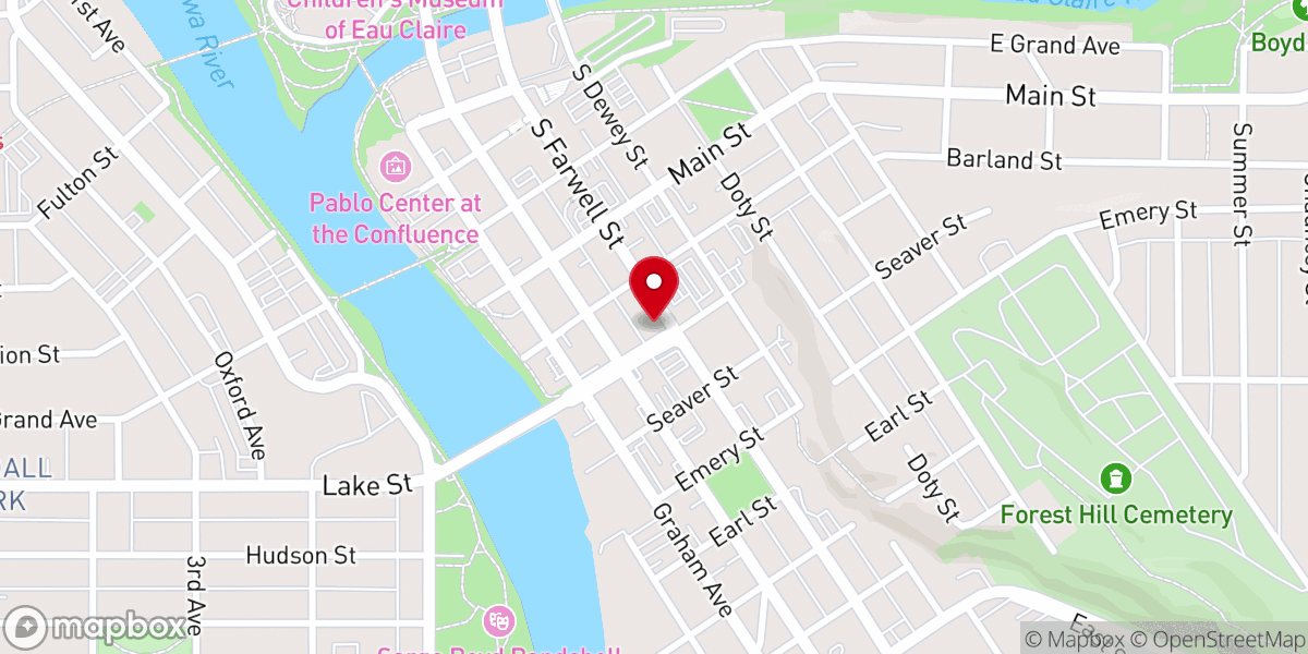 Map showing location of Christ Church Cathedral