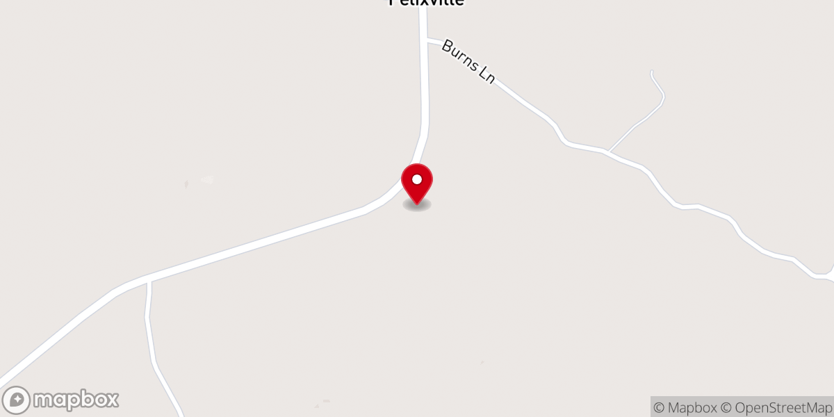 Map showing location of Clear Creek African Methodist Episcopal Church