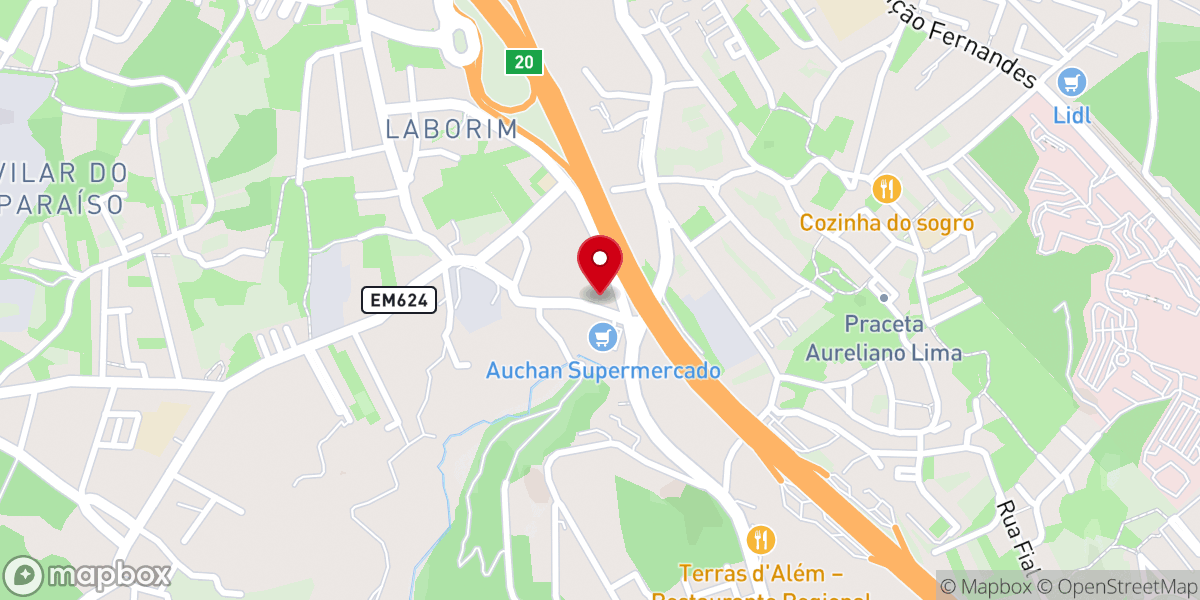 Map showing location of Congregação Cristã em Portugal - Laborim