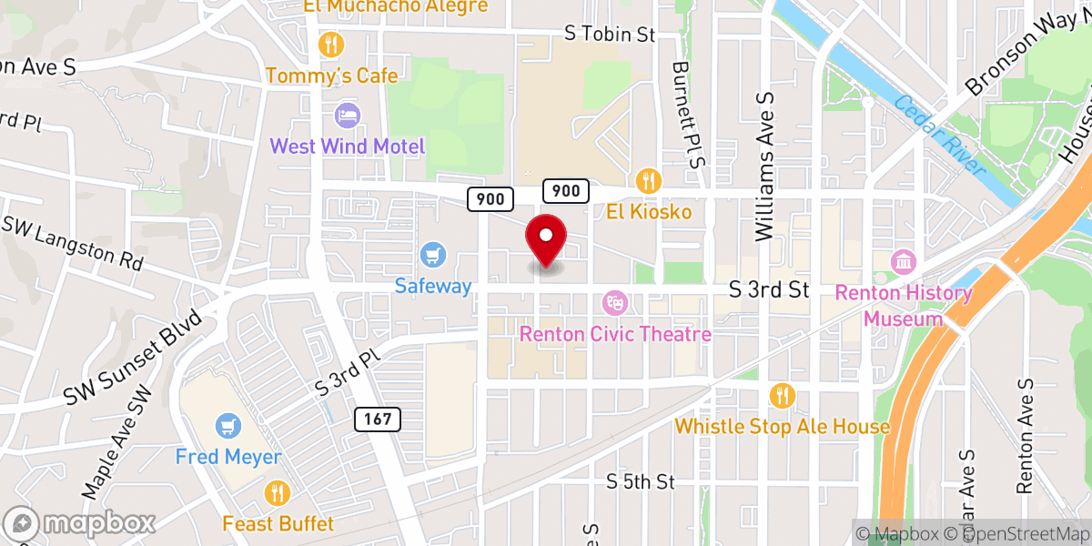 Map showing location of Pilgrim Rest Missionary Baptist Church