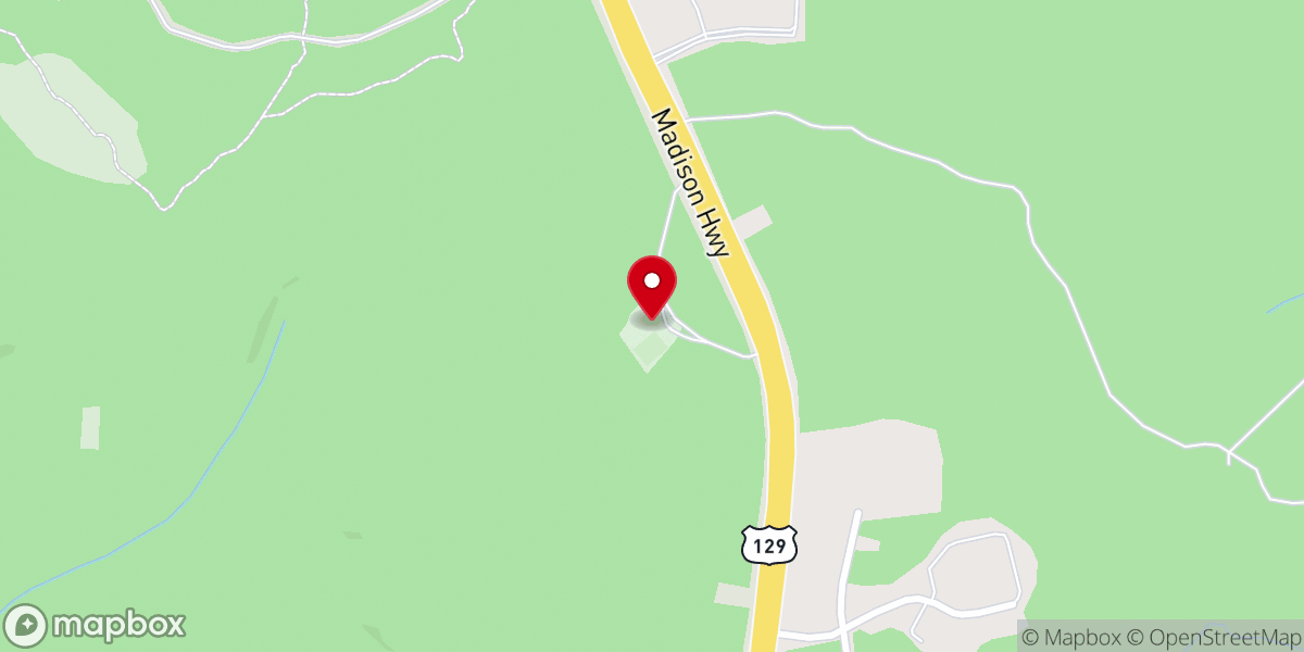 Map showing location of Henderson Grove Church