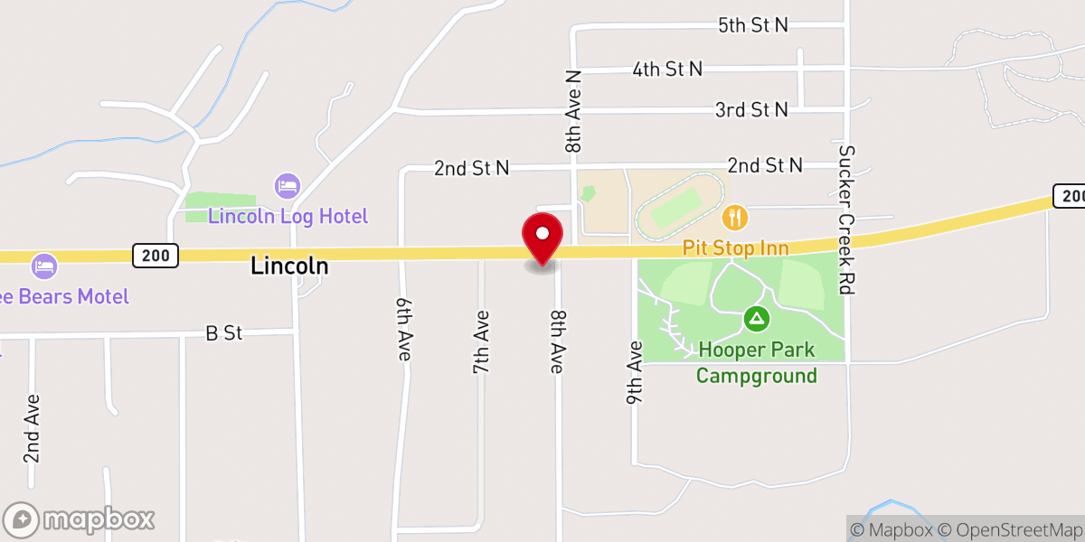 Map showing location of Lincoln Community Methodist Church
