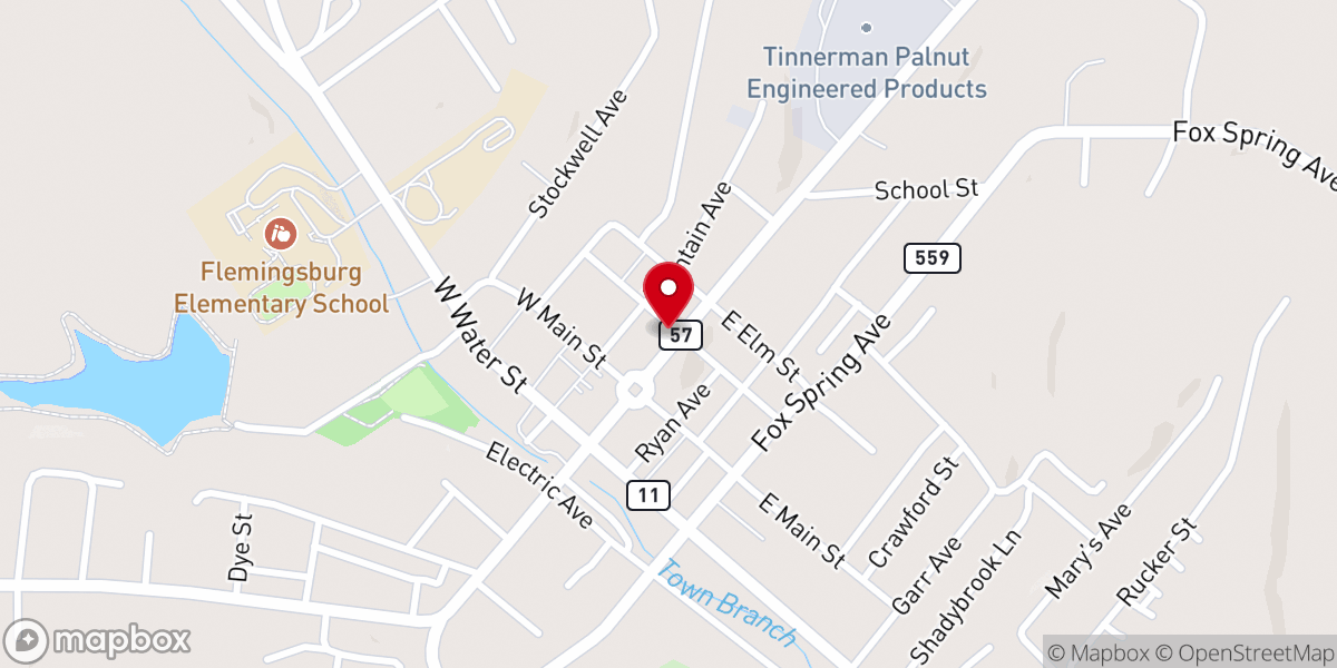 Map showing location of Saint Charles Catholic Church