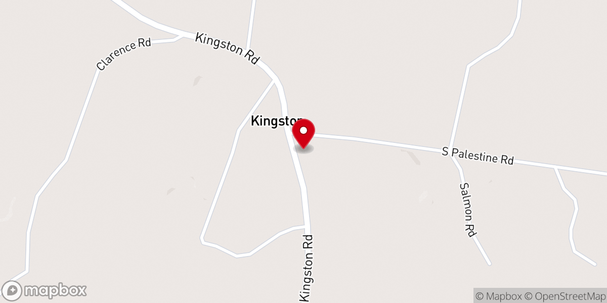 Map showing location of Eqypt Baptist Church