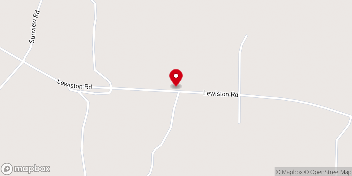 Map showing location of Mount Pelham Church