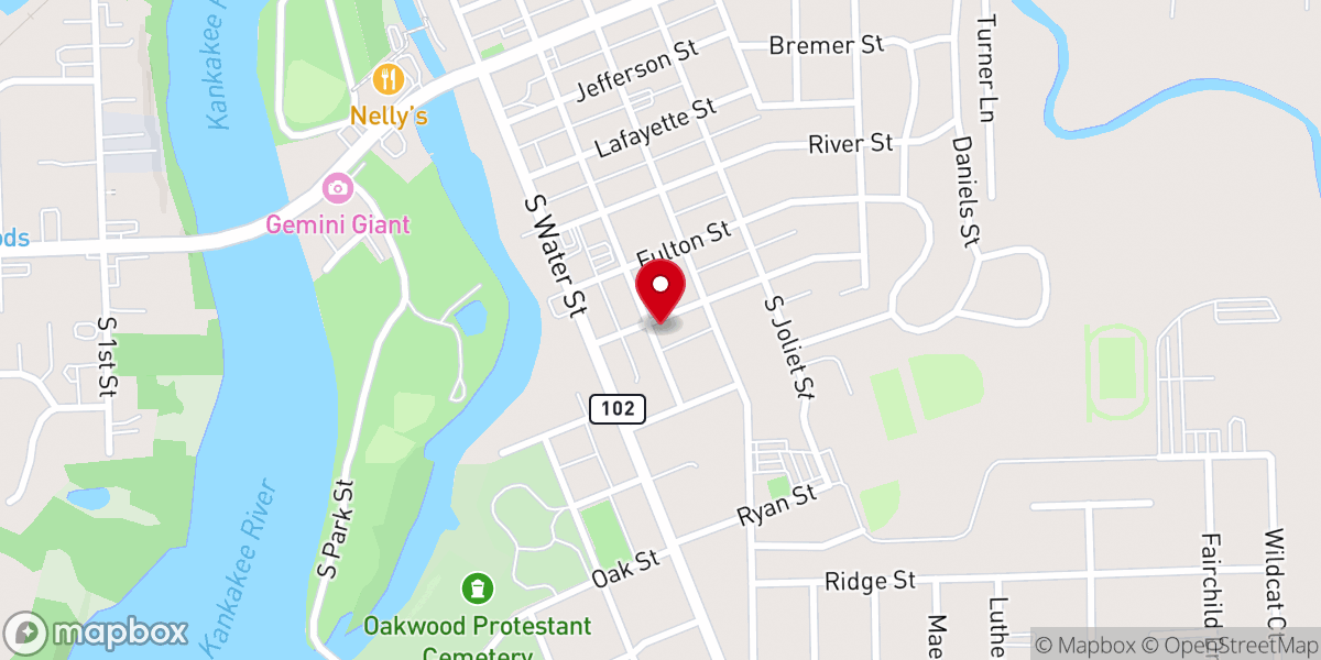 Map showing location of St Rose Catholic Rectory