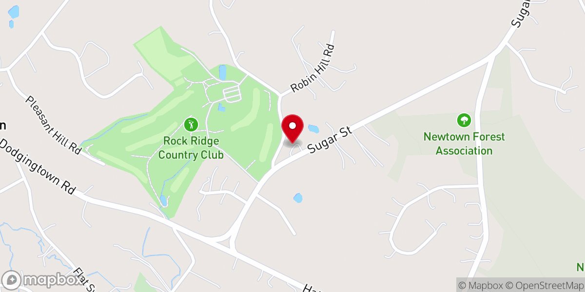 Map showing location of Newtown Christian Church