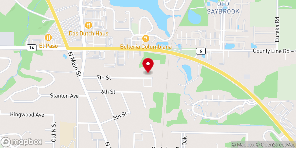 Map showing location of St. Jude Roman Catholic Parish