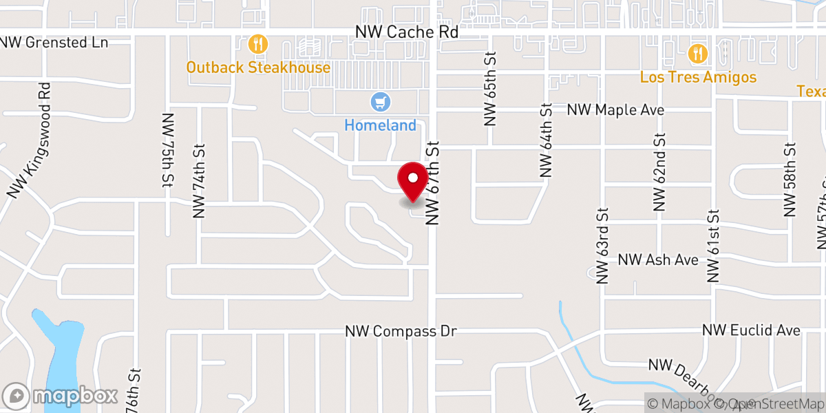 Map showing location of Emmanuel Lutheran Church near Willow Park Apartments
