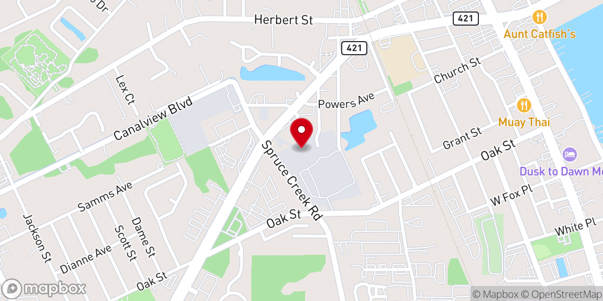Map showing location of Upper Room Ministries and Church Worship of Daytona Beach FL Inc