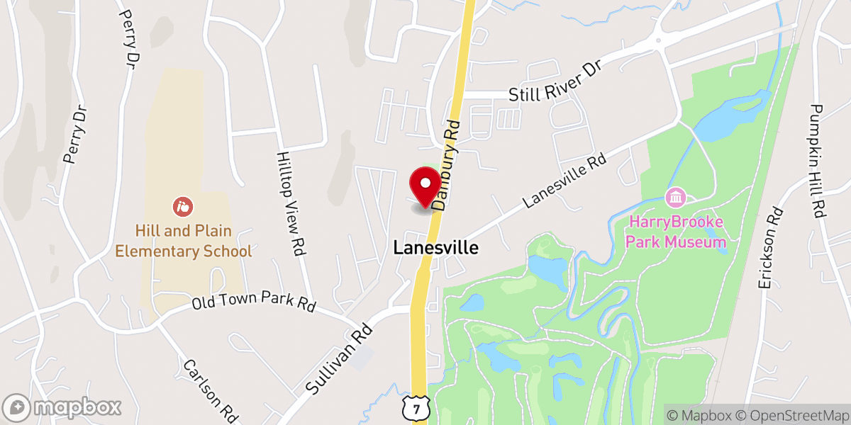 Map showing location of Housatonic Friends Meeting