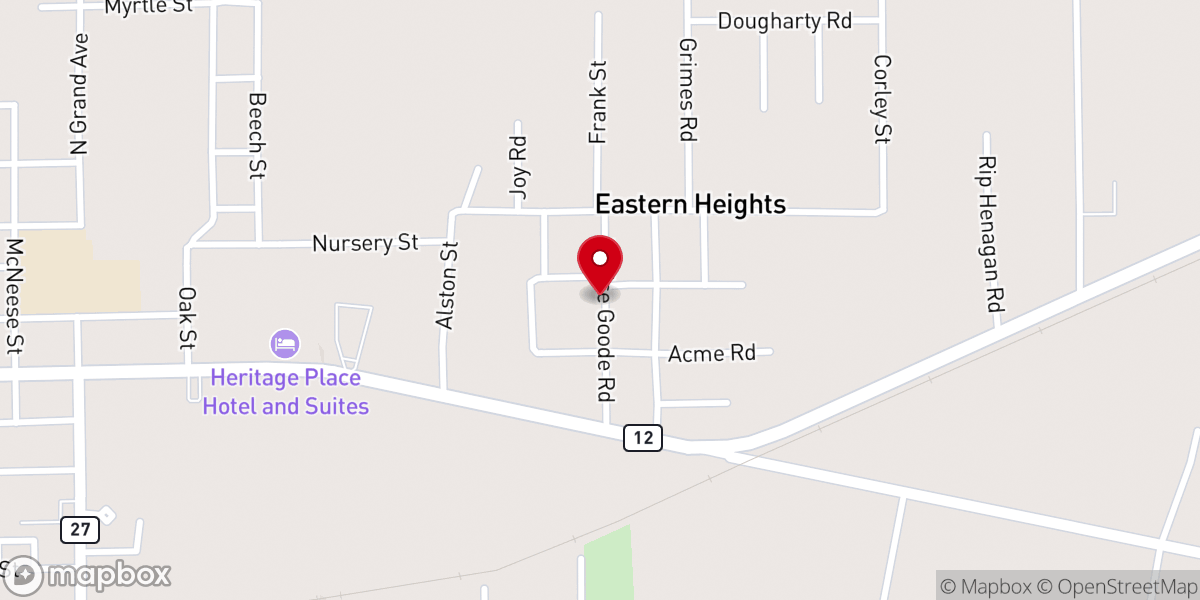 Map showing location of The Church International DeQuincy
