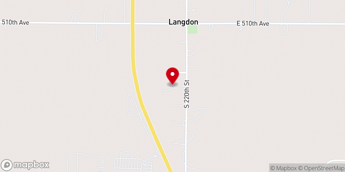Map showing location of Faith Lutheran Church