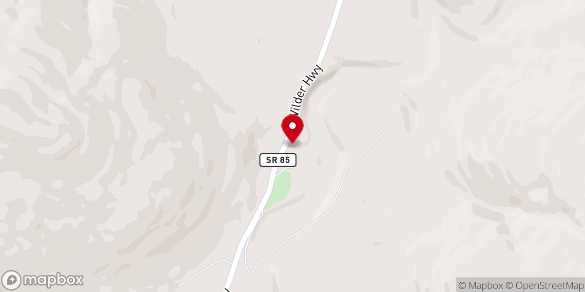 Map showing location of Falling Springs Church