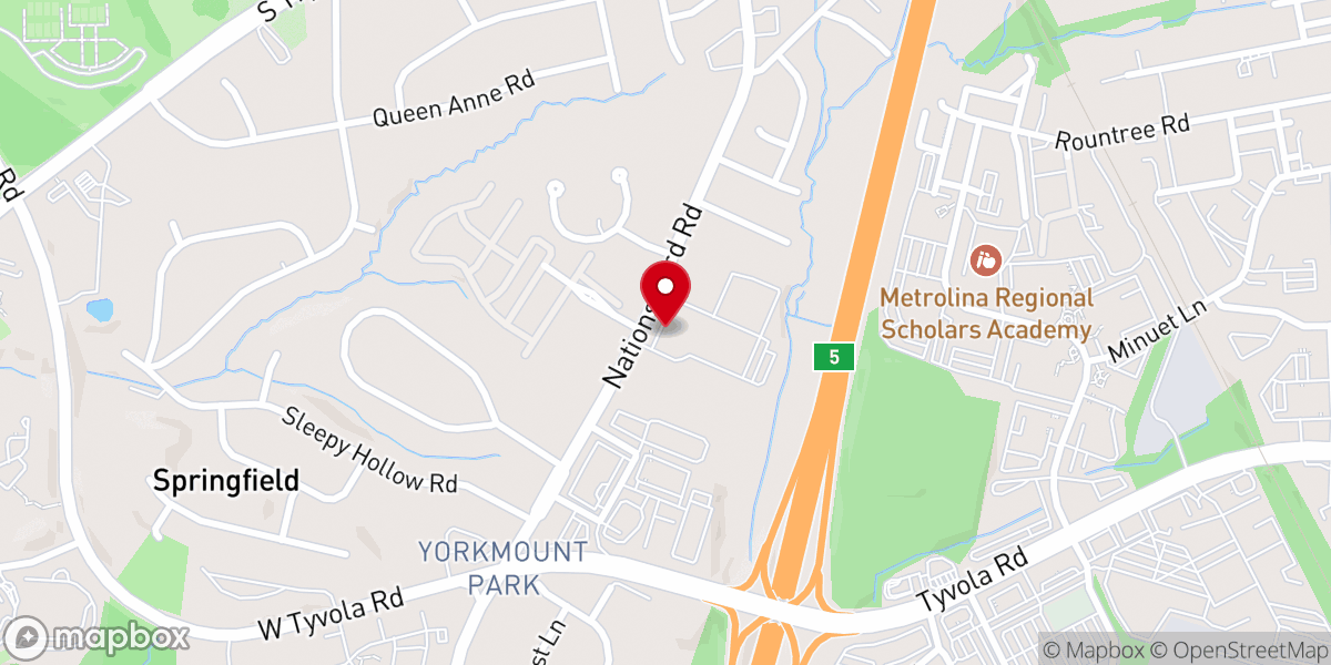 Map showing location of Nations Ford Community Church