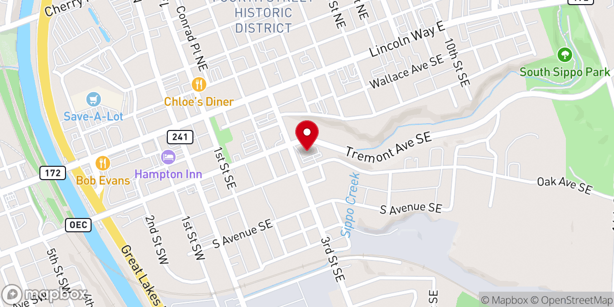 Map showing location of St Timothy's Episcopal Church