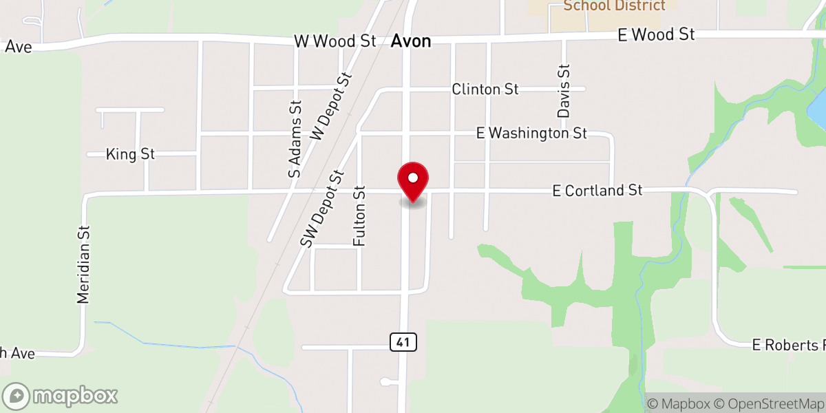 Map showing location of The Federated Church