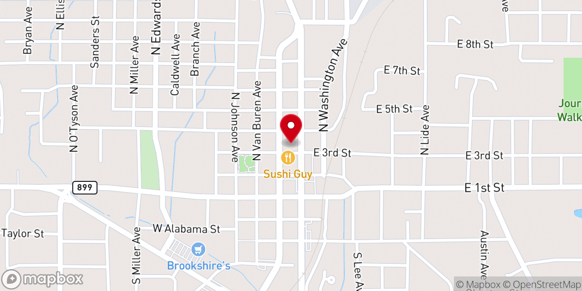 Map showing location of Mission Church
