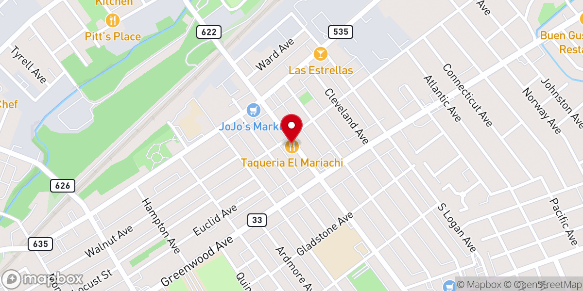Map showing location of House of Blessings COGIC
