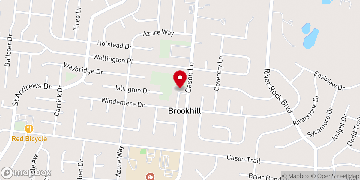 Map showing location of Church of the Holy Cross an Episcopal Church
